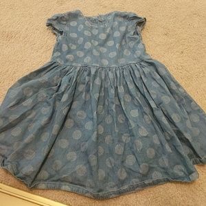 Adorable girls blue polka dot dress sz 5T